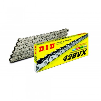 CATENA DID 428 VX con X-RING ARGENTO