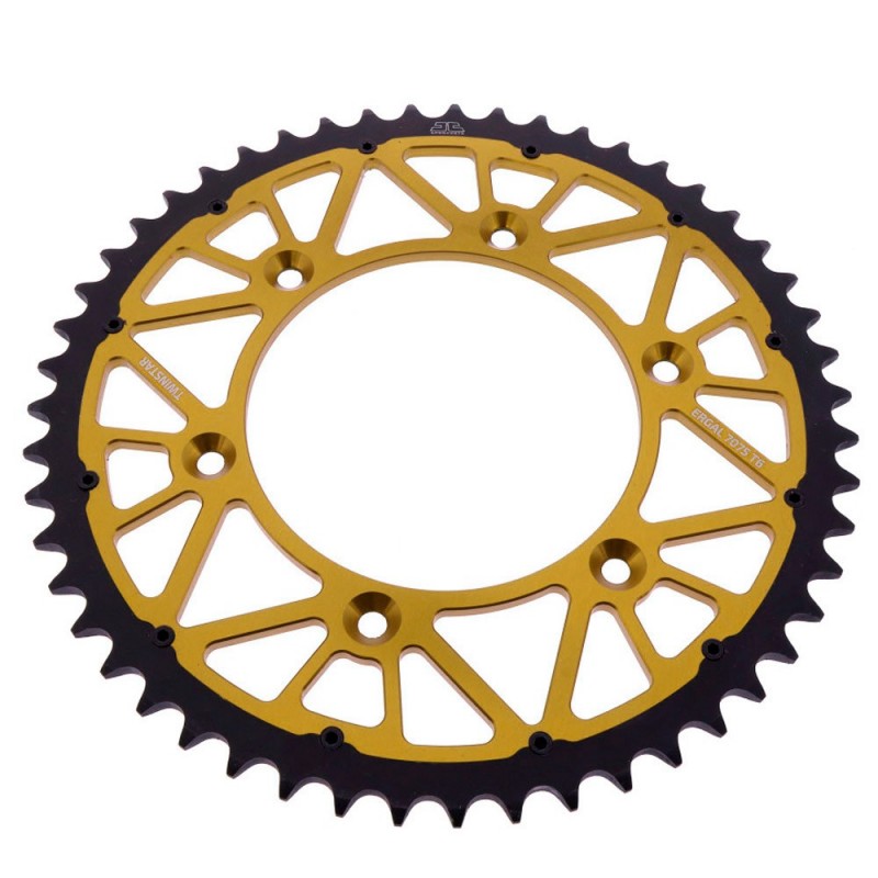 Rear Sprocket JT TWINSTAR 520 YAMAHA Gold