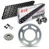 Sprockets & Chain Kit DID 525ZVM-X Black SUZUKI GSX-S 1000 15-24 Free Riveter 