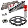 KIT DE TRANSMISION DID 520ZVM-X GRIS ACERO Reforzado KTM Duke 125 14-23