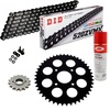 KIT CATENA CORONA PIGNONE DID 520ZVM-X Nero Rinforzato KTM Duke 125 11-13