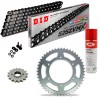 KIT CATENA CORONA PIGNONE DID 525ZVM-X Super Rinforzato NERO BENELLI Imperiale 400 19-24 
