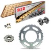 KIT DE TRANSMISION DID 525ZVM-X Super Reforzado ORO BENELLI 502 C 19-21 REMACHADORA GRATIS!