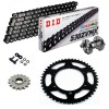 KIT CATENA CORONA PIGNONE DID 520ZVM-X Nero Rinforzato CFMOTO 800 MT SPORT 22-23 Ribattitore Gratuito!