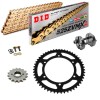 KIT CATENA CORONA PIGNONE DID 525ZVM-X Super Rinforzato ORO BENELLI TRK 800 23-24 Ribattitore Gratuito!