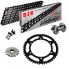 KIT CATENA CORONA PIGNONE DID 525ZVM-X Super Rinforzato NERO BENELLI TRK 800 23-24 Ribattitore Gratuito!